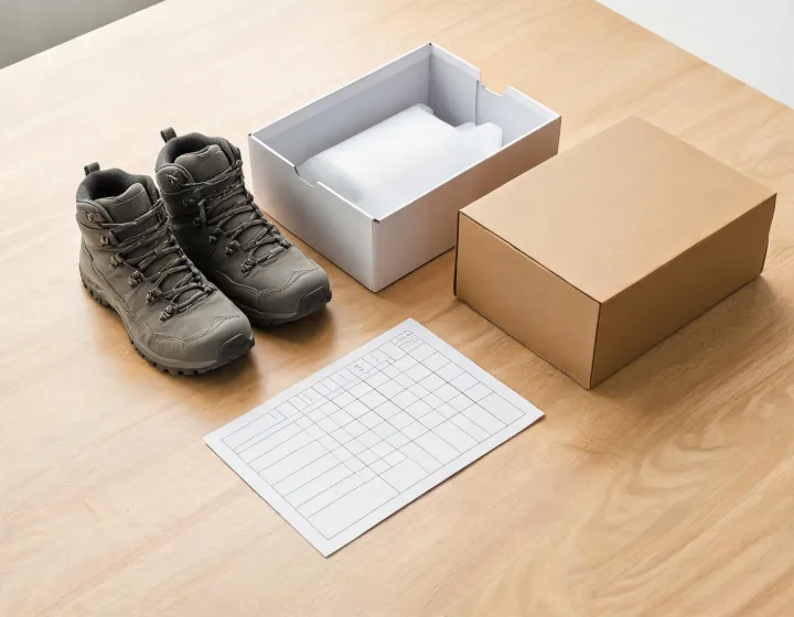 Hiking shoe packaging review
